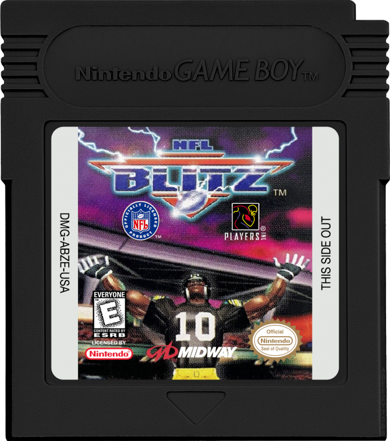 NFL Blitz cover cartridge art for Game Boy Color GBC video game