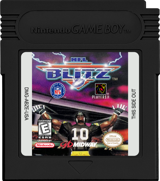 NFL Blitz cover cartridge art for Game Boy Color GBC video game