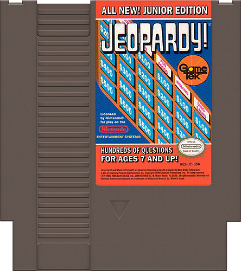 Jeopardy Jr [In Box] cartridge for Nintendo Entertainment System (NES) retro video game