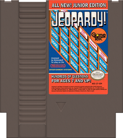 Jeopardy Jr [In Box] cartridge for Nintendo Entertainment System (NES) retro video game