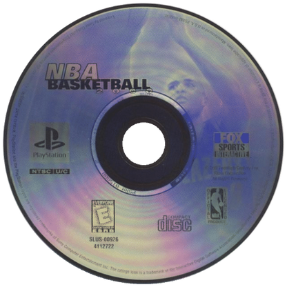 NBA Basketball 2000 disc for PlayStation 1 (PS1) retro video game