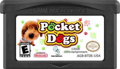 Game Boy Advance Pocket Dogs virtual pet game cartridge art