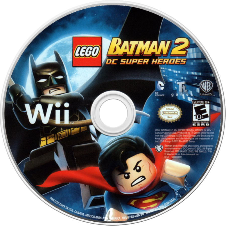 LEGO Batman 2: DC Super Heroes – Nintendo Wii (Wii) action-adventure superhero platformer video game disc