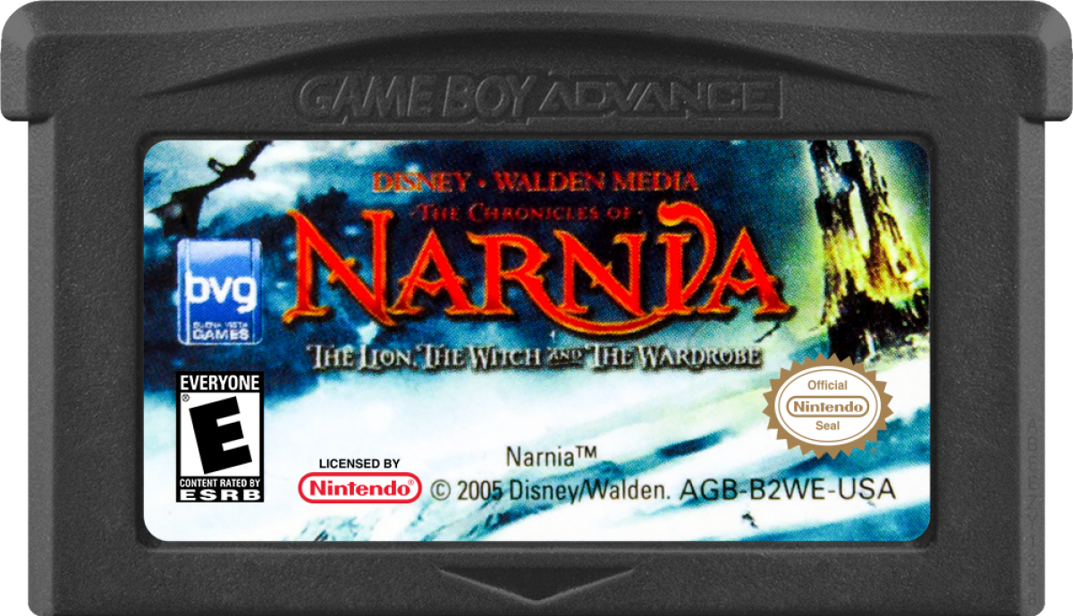 Game Boy Advance The Chronicles of Narnia adventure game game cartridge