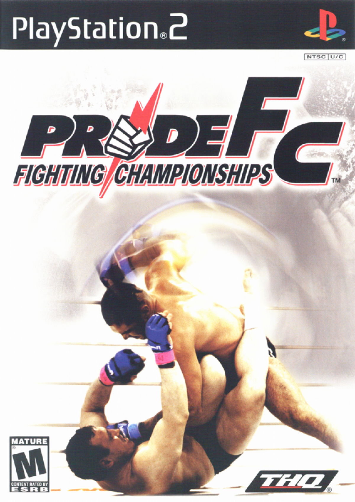 Pride FC cover art for PlayStation 2 (PS2) MMA video game.