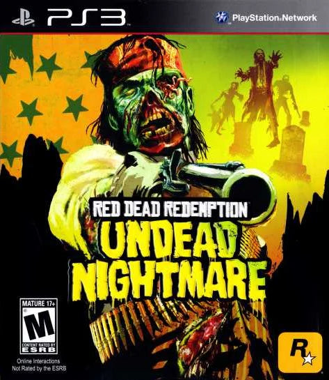 Red Dead Redemption: Undead Nightmare Collection for PlayStation 3 (PS3) at Gamers INC, featuring an eerie zombie-infested open world with a new supernatural campaign and multiplayer modes for a terrifying twist on the Wild West experience front cover