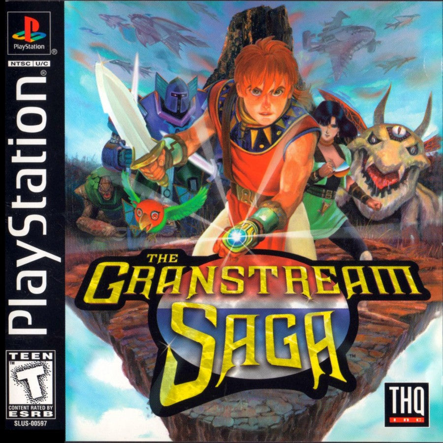 The Granstream Saga PS1 PlayStation 1 action RPG fantasy adventure game real time combat story driven gameplay retro video game cover art