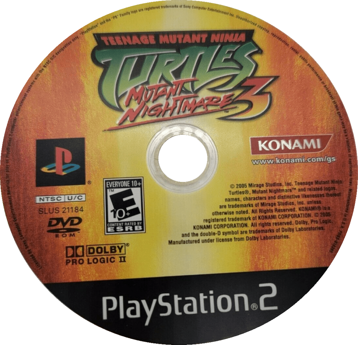 Teenage Mutant Ninja Turtles 3: Mutant Nightmare action beat em up adventure game featuring Leonardo Michelangelo Donatello Raphael co op multiplayer missions comic inspired gameplay disc