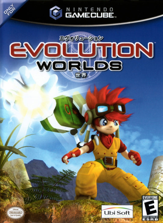 Evolution Worlds GameCube Nintendo GameCube JRPG role playing game dungeon crawling turn based combat sci fi fantasy storyline Evolution series compilation exploration treasure hunting classic RPG gameplay Sting retro gaming GameCube software video game title cover art