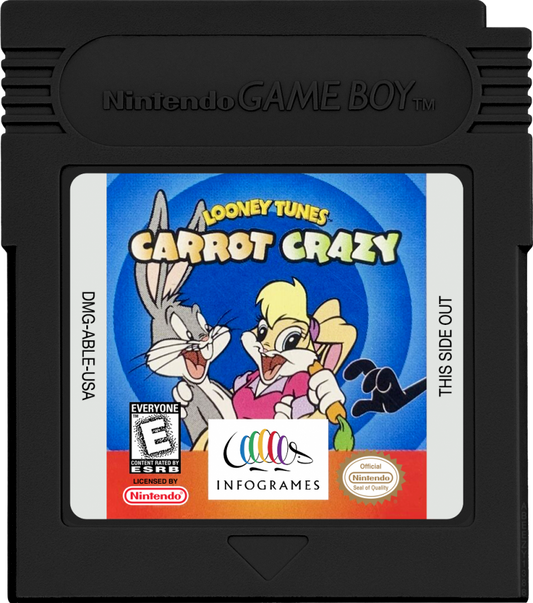 Looney Tunes: Carrot Crazy game cartridge for Game Boy (GB) video game