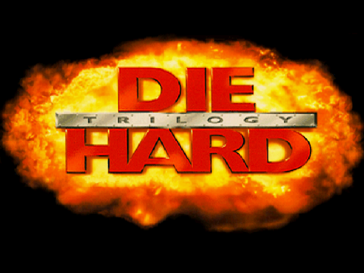 Die Hard Trilogy Greatest Hits retro action shooter game compilation for PlayStation 1 (PS1) title screen