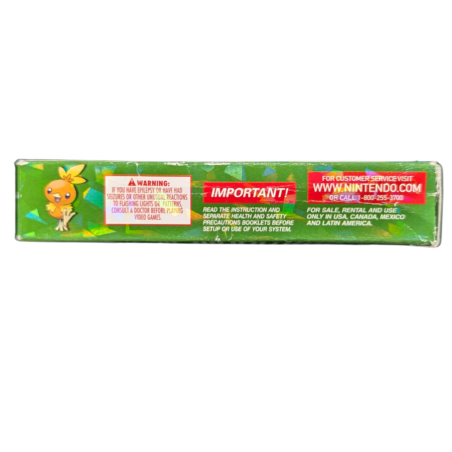 Pokemon Emerald CIB Game Boy Advance GBA RPG adventure game featuring Hoenn region exploration turn based battles Pokemon catching training legendary Rayquaza Battle Frontier complete in box collectible retro video game collection gaming appeal right side of box