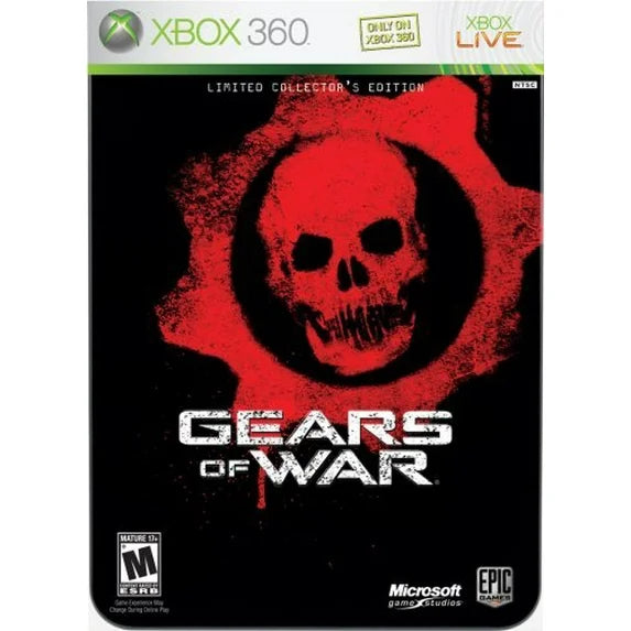 Gears of War Limited Edition for Xbox 360 with special edition packaging and collectible content cover art