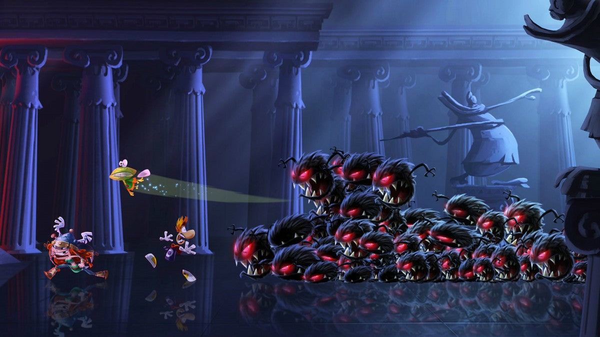 Rayman Legends PlayStation 4 PS4 for platforming video game fans featuring colorful side scrolling gameplay creative levels fast paced movement musical stages challenging obstacles cooperative multiplayer iconic Rayman characters whimsical worlds and collectible gaming appeal gameplay