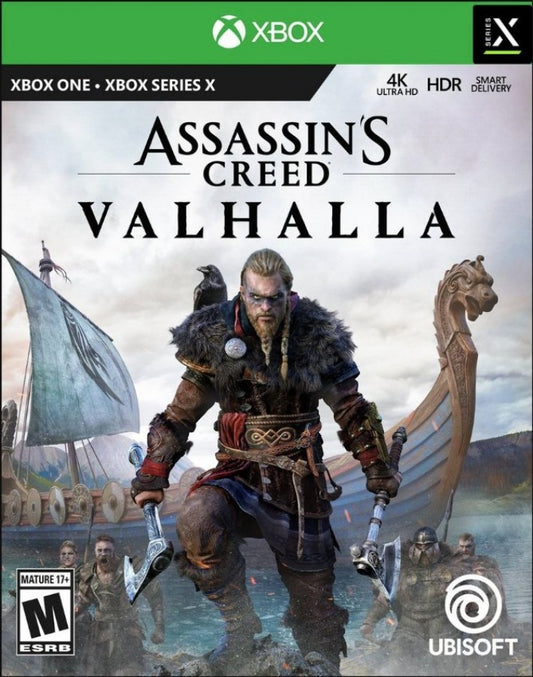Assassin’s Creed: Valhalla cover art for Xbox Series X (XSX) action RPG video game