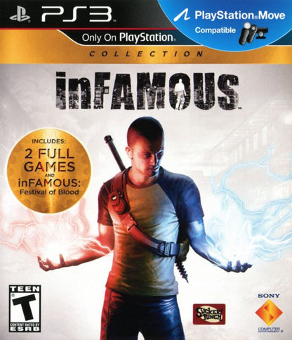 Infamous Collection for PlayStation 3 featuring action adventure gameplay cover art