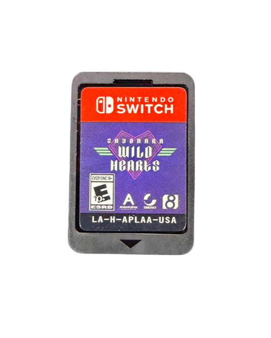 Sayonara: Wild Hearts cartridge art for the Nintendo Switch (NS) video game
