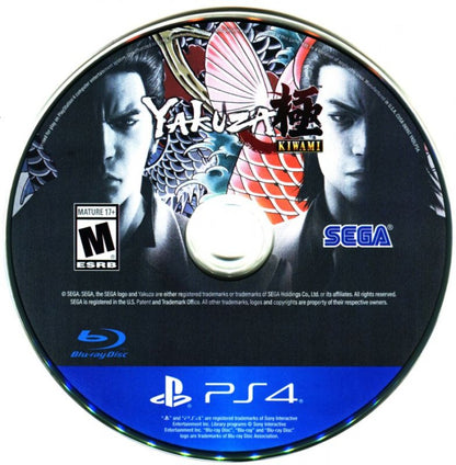 Yakuza Kiwami [Steelbook Edition] – PlayStation 4 (PS4) video game disc, action-adventure role-playing game.