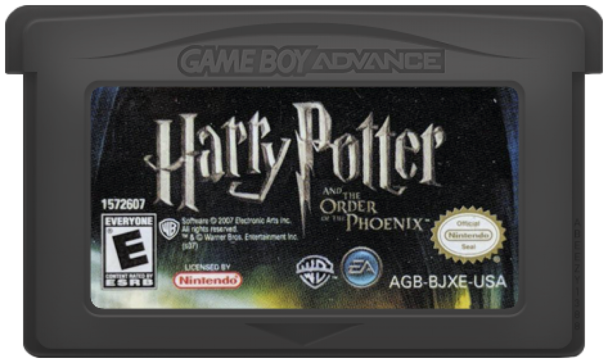 Harry Potter and the Order of the Phoenix for Game Boy Advance, cartridge for an action-adventure video game with spell casting, exploration, mission-based gameplay, and wizarding world storyline
