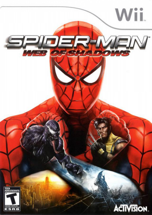 Spider-Man: Web of Shadows cover art for Nintendo Wii (Wii) video game