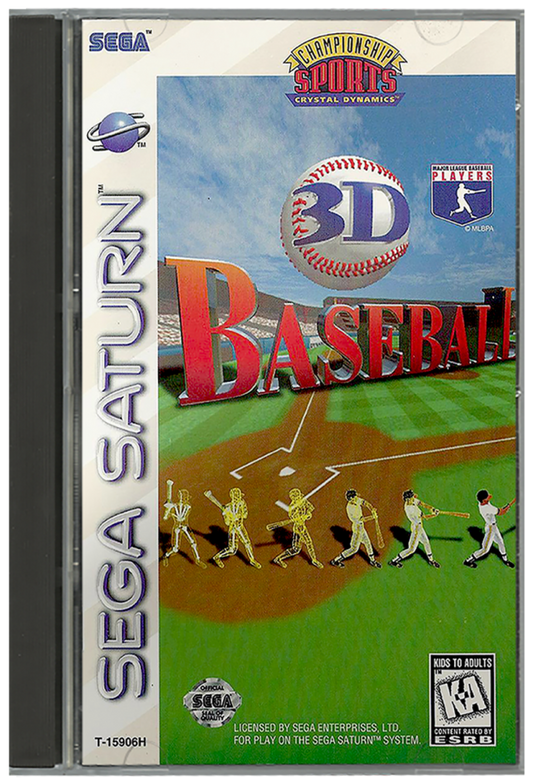 3D Baseball cover art for Sega Saturn (SS) video game
