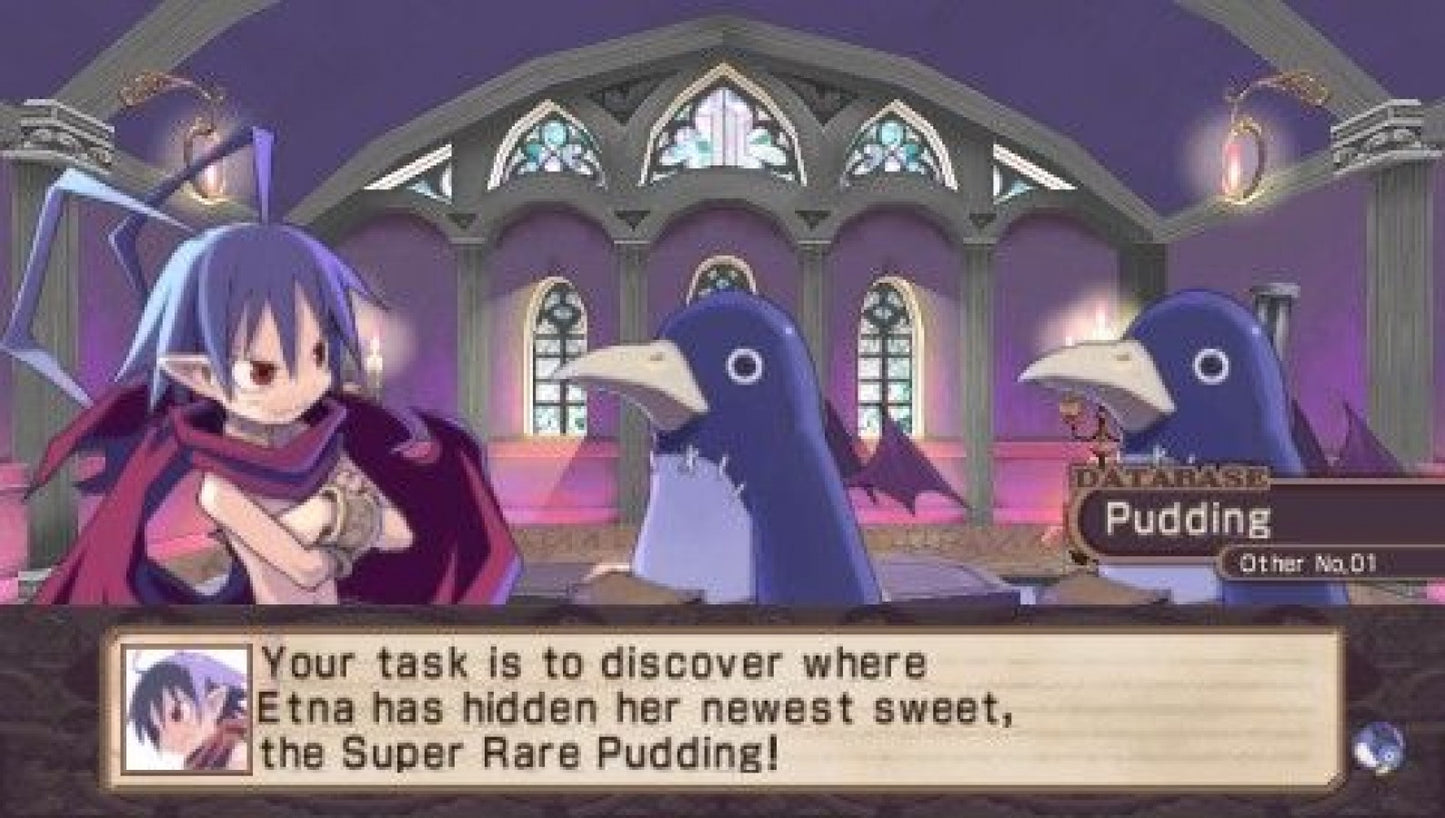 Disgaea Infinite – PlayStation Portable (PSP) gameplay for visual novel adventure video game