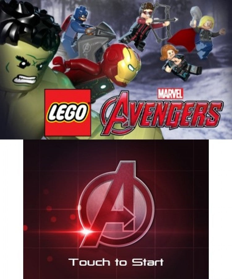 LEGO Marvel's Avengers Nintendo 3DS video game featuring action adventure gameplay Marvel superhero characters LEGO style environments puzzle solving combat challenges character abilities and classic Nintendo 3DS gameplay retro video game collection collectible gaming appeal gameplay