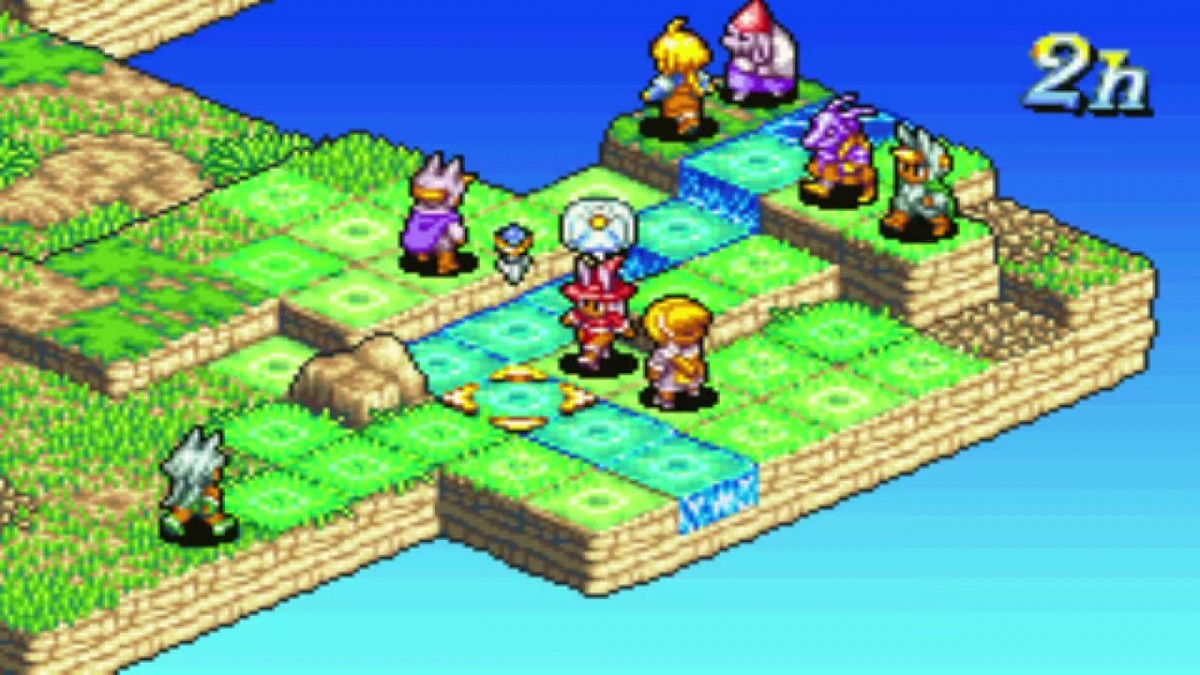 Final Fantasy Tactics Advance [CIB] for Game Boy Advance (GBA) featuring deep grid-based tactical battles set in the fantasy world of Ivalice; build a clan, master dozens of jobs and abilities, and navigate the Judge law system in this strategic complete-in-box RPG favorite gameplay screenshot