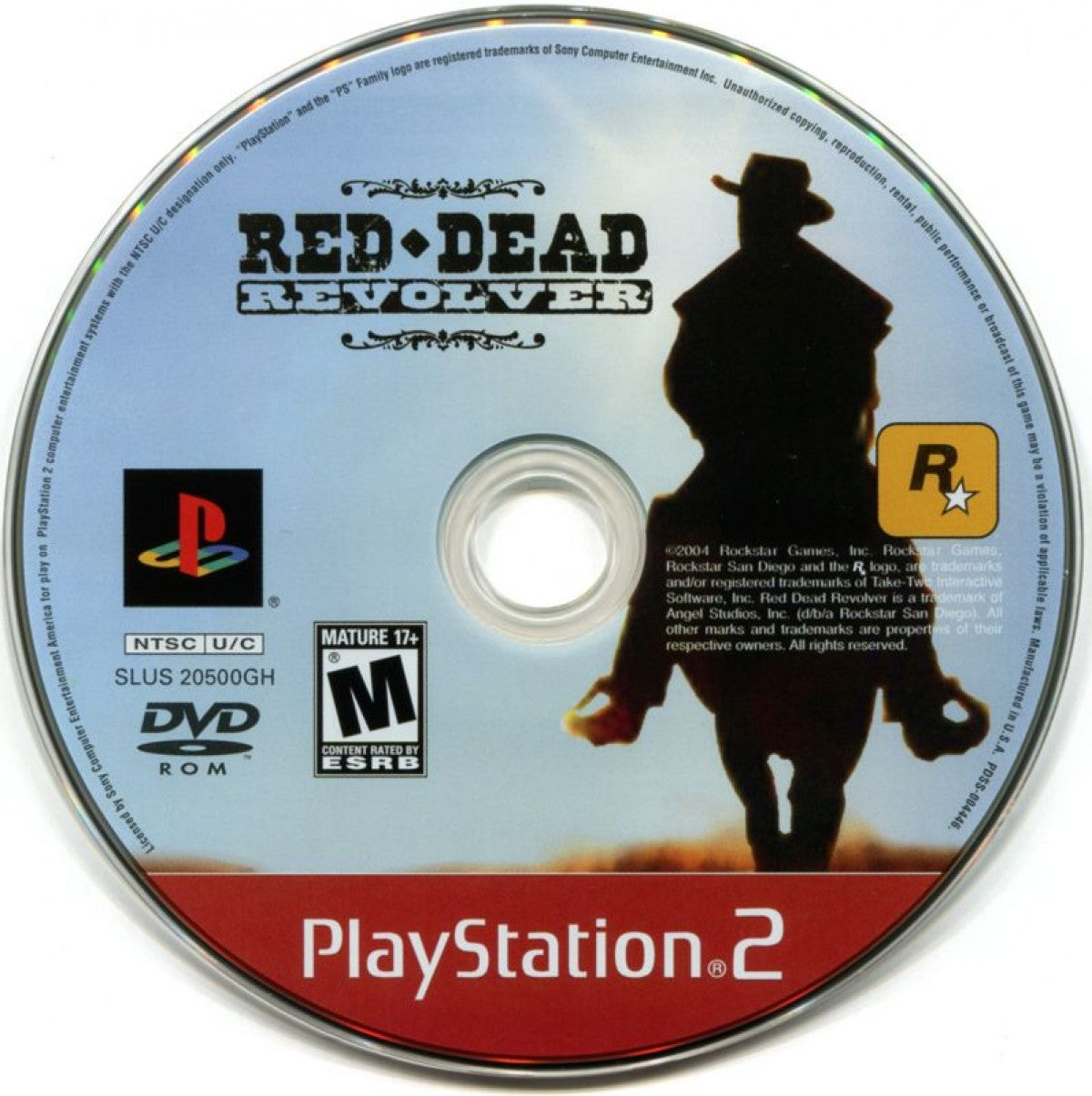 Red Dead Revolver [Greatest Hits] – PlayStation 2 (PS2) video game disc, third-person western action shooter.