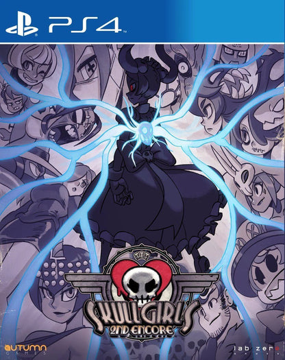 Skullgirls 2nd Encore PlayStation 4 PS4 for 2D fighting video game fans featuring hand drawn characters fast paced combat combo attacks special moves unique fighters competitive matches story modes training modes and colorful gothic inspired animation collectible gaming appeal front
