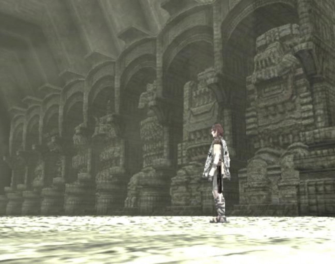 Shadow of the Colossus – PlayStation 2 (PS2) video game gameplay, action-adventure game.