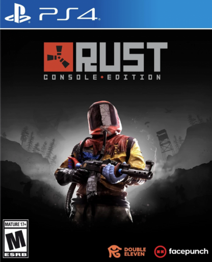 Rust Console Edition – PlayStation 4 (PS4) video game cover art, online survival title