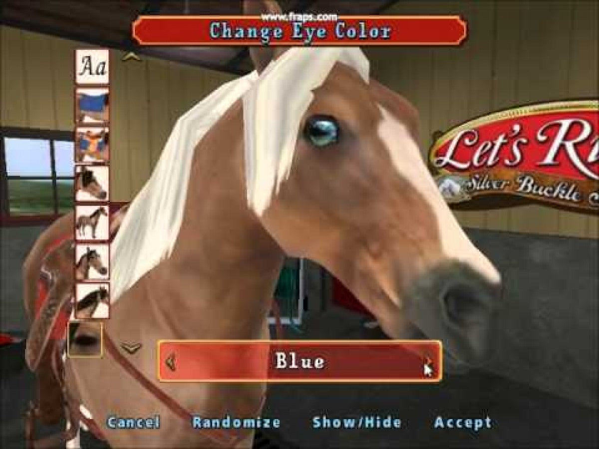 Let's Ride Silver Buckle Stables PS2 PlayStation 2 horse riding simulation game retro video game gameplay