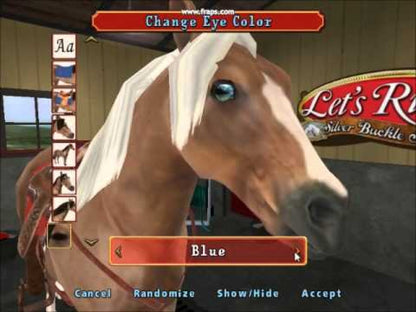 Let's Ride Silver Buckle Stables PS2 PlayStation 2 horse riding simulation game retro video game gameplay