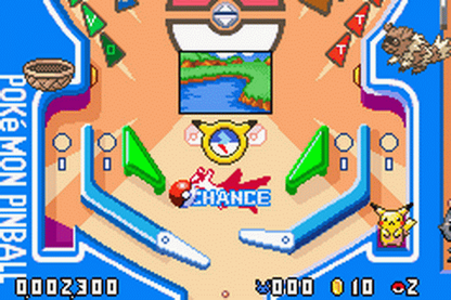Pokémon Pinball Ruby and Sapphire for Game Boy Advance pinball arcade game featuring Pokémon catching mechanics Ruby and Sapphire themed tables rumble gameplay collectible Pokémon gameplay
