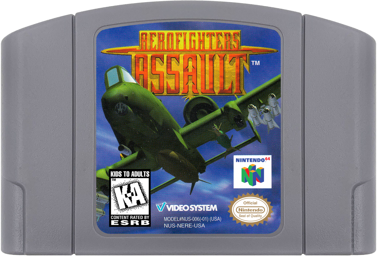 Aerofighters Assault cartridge for Nintendo 64 N64 video game