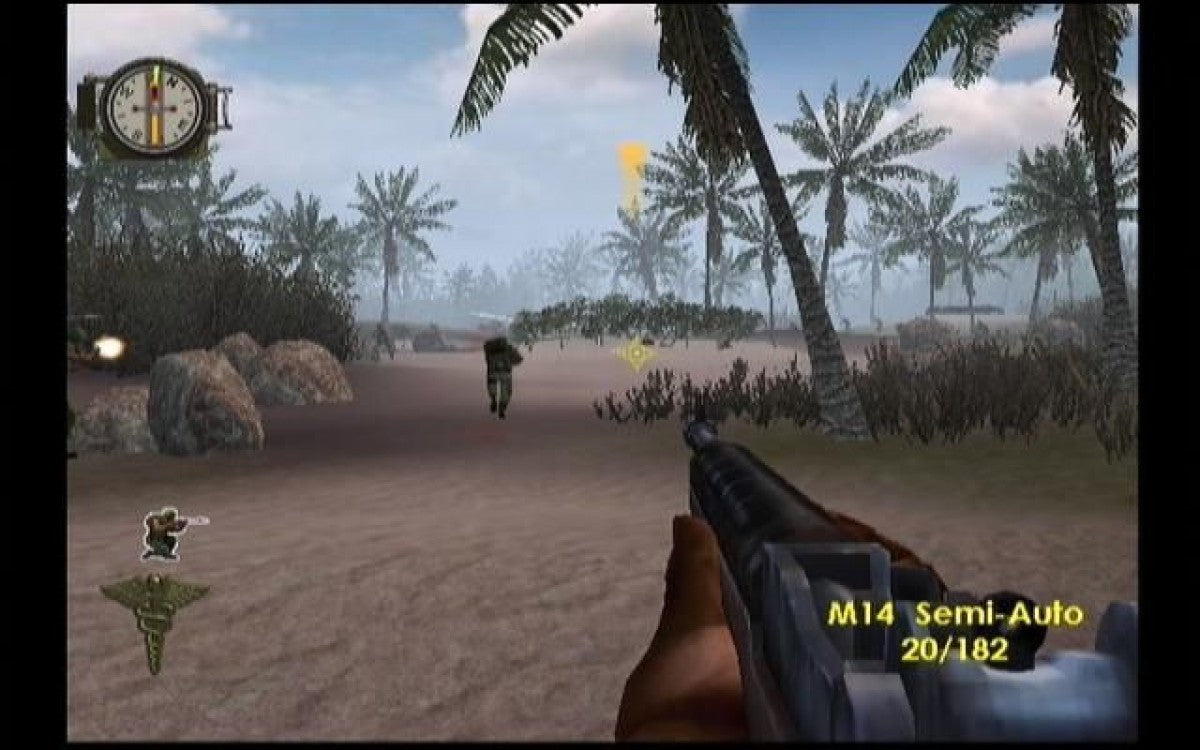 Men of Valor retro Xbox video game Men of Valor military first person shooter Vietnam War tactical combat historical warfare action campaign console title Xbox release gameplay