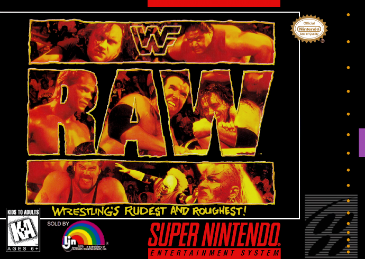 WWF Raw cover art for Super Nintendo Entertainment System SNES video game