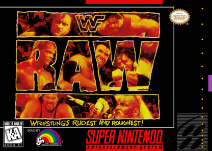 WWF Raw cover art for Super Nintendo Entertainment System SNES video game