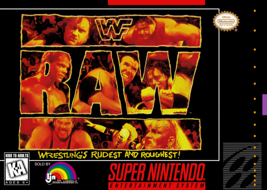 WWF Raw cover art for Super Nintendo Entertainment System (SNES) video game