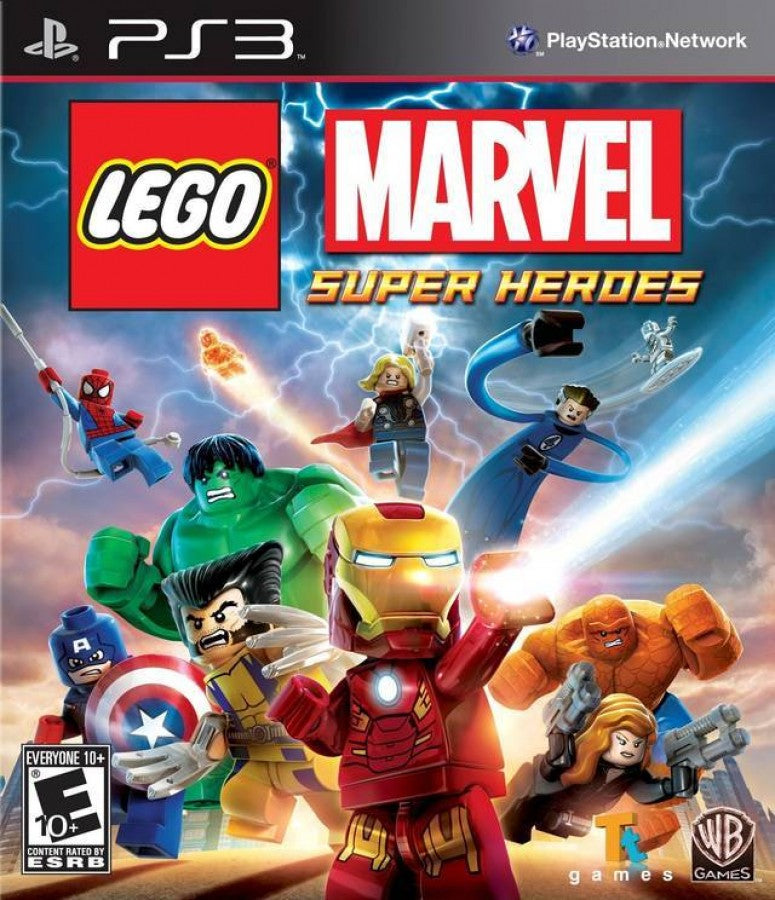 LEGO Marvel Super Heroes cover art for PlayStation 3 PS3 video game