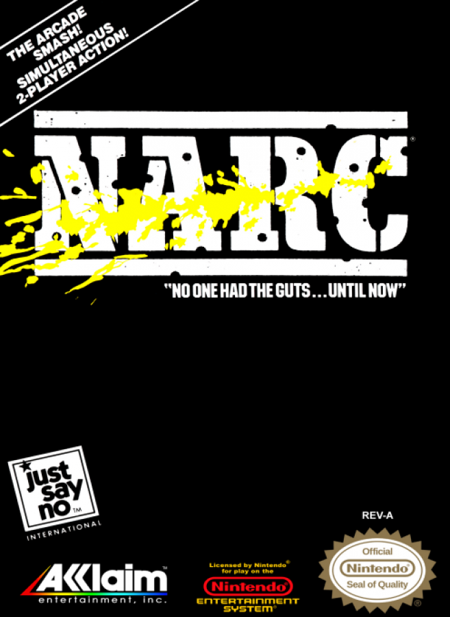 NARC cover art for Nintendo Entertainment System (NES) retro video game