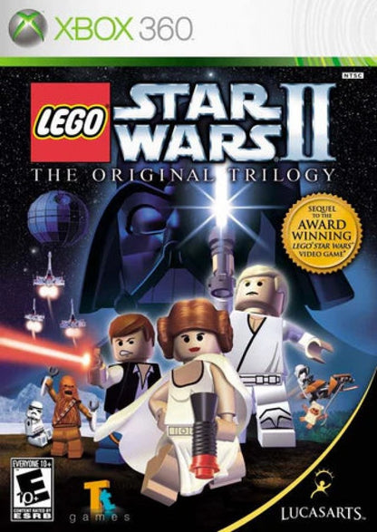 LEGO Star Wars II: The Original Trilogy cover art for Xbox 360 (X360) action-adventure sci-fi video game