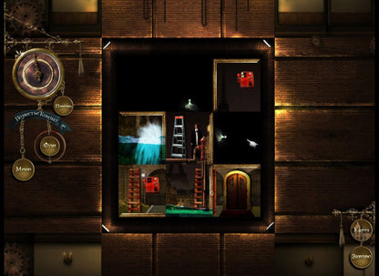 Rooms The Main Building Nintendo Wii Wii video game featuring puzzle adventure gameplay challenging room based puzzles logic challenges mysterious environments item manipulation and strategic problem solving Nintendo Wii motion control gaming retro video game collection collectible gaming appeal gameplay