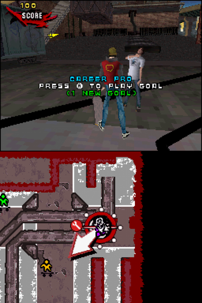 Tony Hawk’s Proving Ground for Nintendo DS skateboarding video game featuring trick based gameplay career progression customizable skaters classic Tony Hawk controls adapted for handheld play and an on the go skateboarding experience gameplay