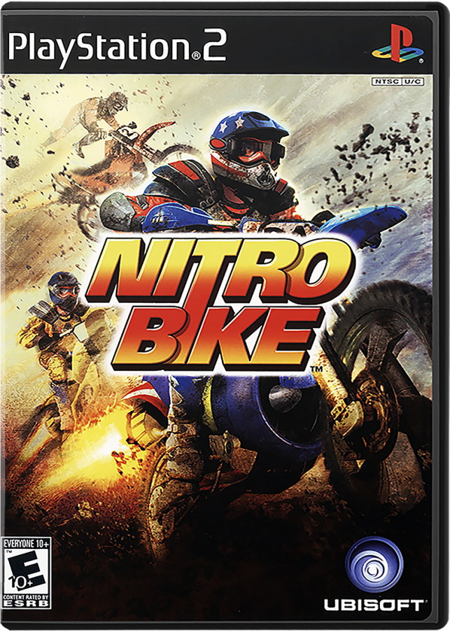 Nitrobike – PlayStation 2 (PS2) video game cover image, arcade-style motocross racing game.