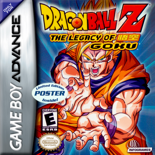 Dragon Ball Z: The Legacy of Goku cover art for Game Boy Advance (GBA) video game
