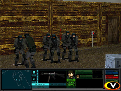 Tom Clancys Rainbow Six retro PlayStation 1 video game featuring tactical shooter gameplay, military squad combat, strategic missions and classic PS1 entertainment - gameplay
