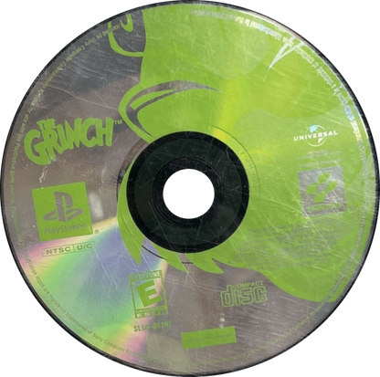 The Grinch PlayStation 1 PS1 platformer action-adventure video game based on the 2000 live-action film starring Jim Carrey stealing Christmas from Whoville exploring Whoville disc