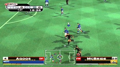 ESPN MLS ExtraTime 2002 for Xbox Original featuring intense soccer sports gameplay 